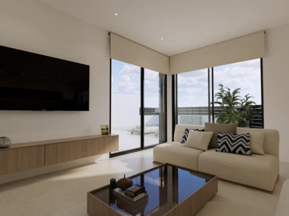 Villa de obra nueva en venta con piscina en Dolores
