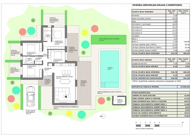 Villa en venta obra nueva con piscina en Pinoso
