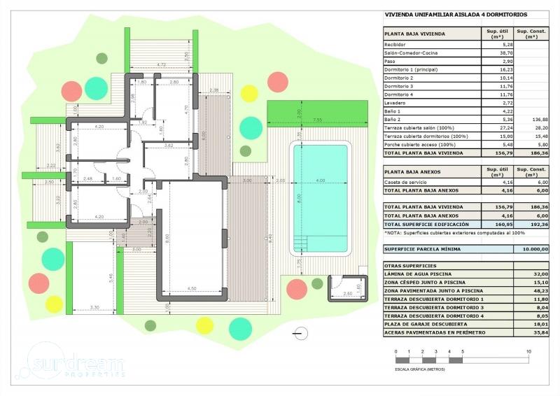 Villa en venta obra nueva con piscina en Pinoso