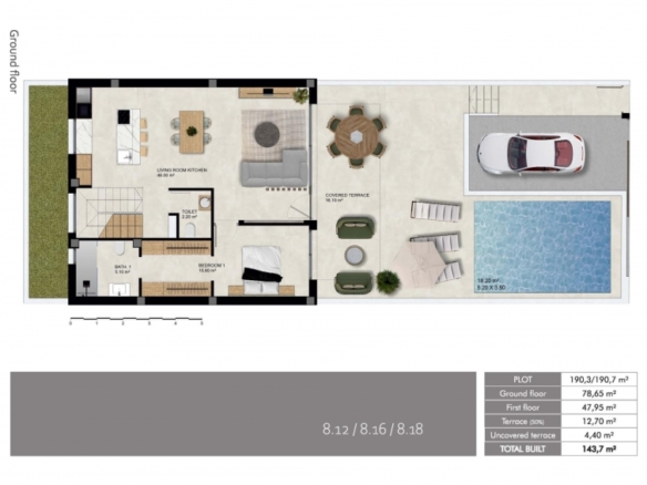 Villa modernas adosadas y pareadas a la venta en Dolores, Alicante