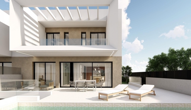 Villa modernas adosadas y pareadas a la venta en Dolores, Alicante