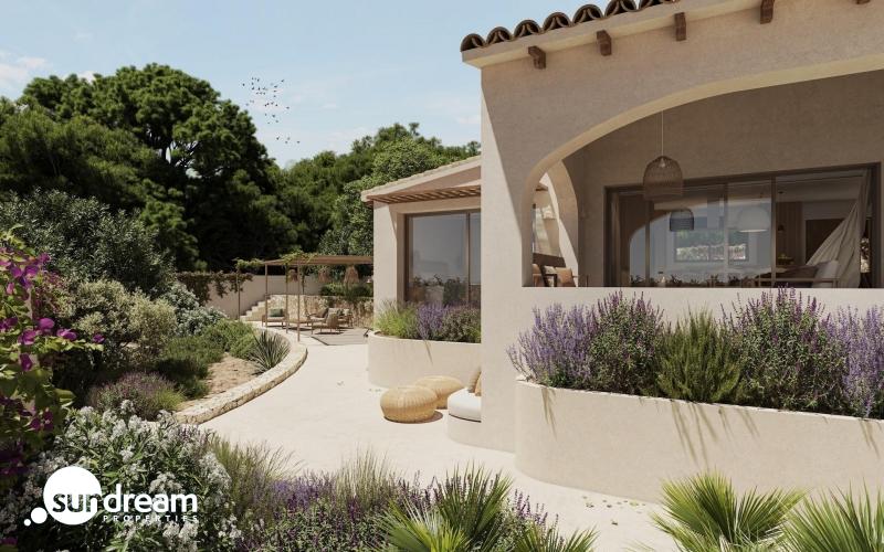 Villa en venta con piscina en La Fustera Benissa