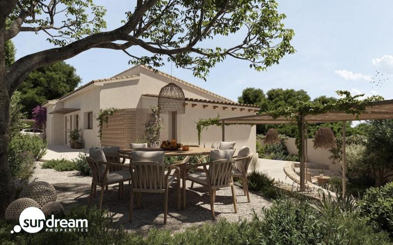 Villa en venta con piscina en La Fustera Benissa