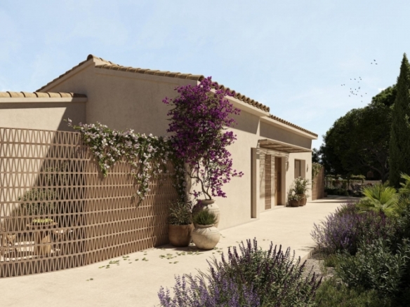 Villa en venta con piscina en La Fustera Benissa