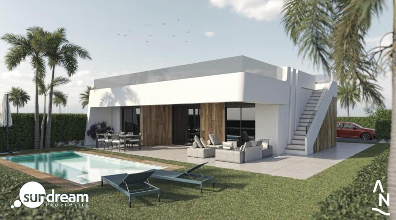 g_42152-26-29 Villa de 3 dormitorios con piscina privada en El Campo de Golf De Alhama(Murcia)