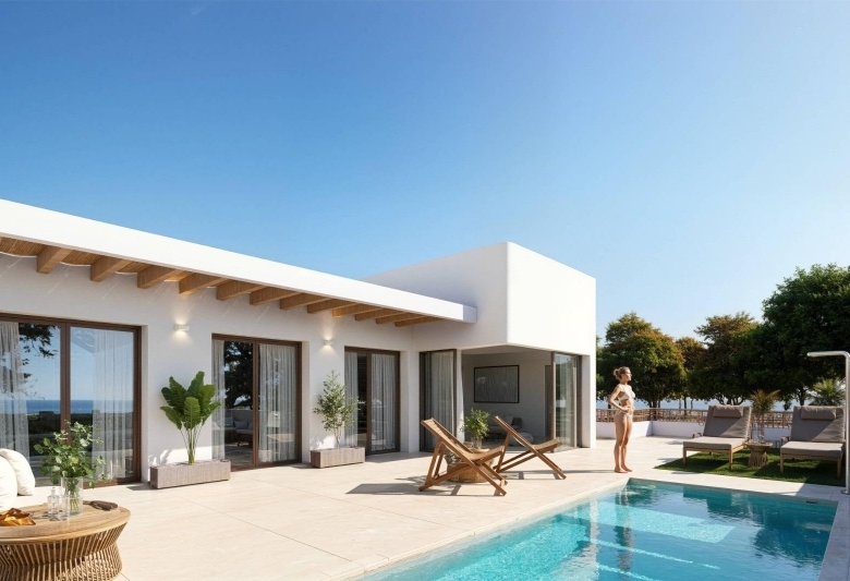 Villa en venta obra nueva con piscina en Dolores