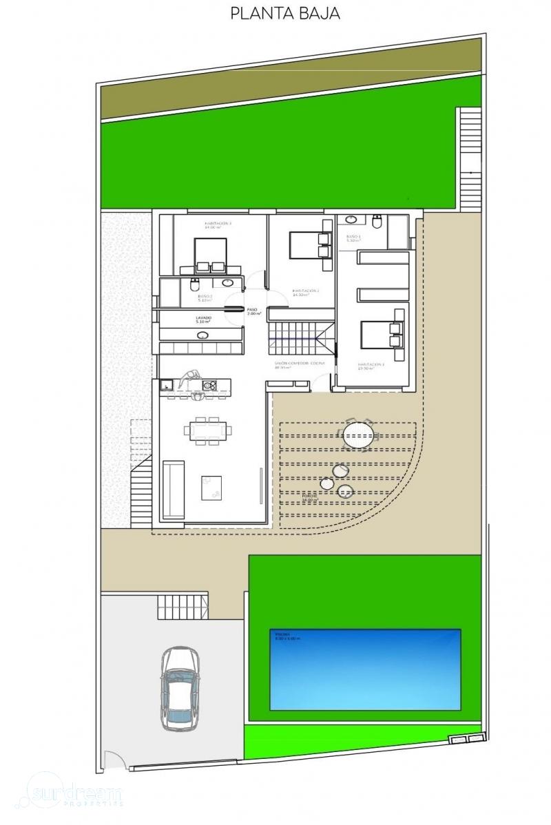 Villa de lujo de 3 dormitorios con piscina privada y  vistas panorámicas al mar en Finestrat