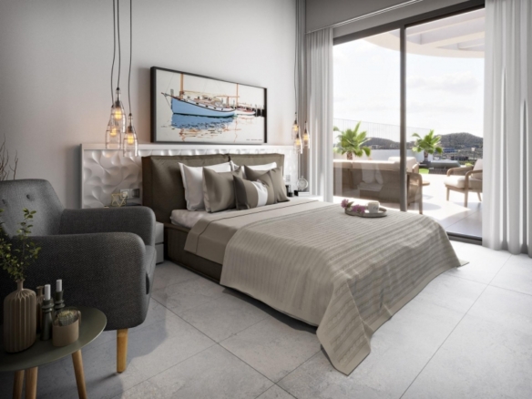 Villa de lujo de 3 dormitorios con piscina privada y  vistas panorámicas al mar en Finestrat