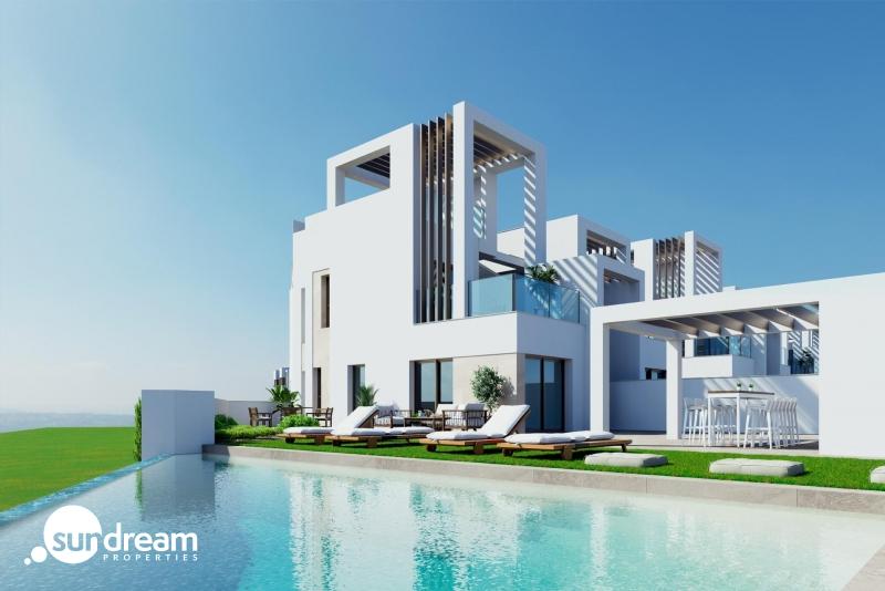 g_42537-25-1 Villa de nueva construcción con 3 dormitorios y piscina privada en Serena Golf-Los Alcázares