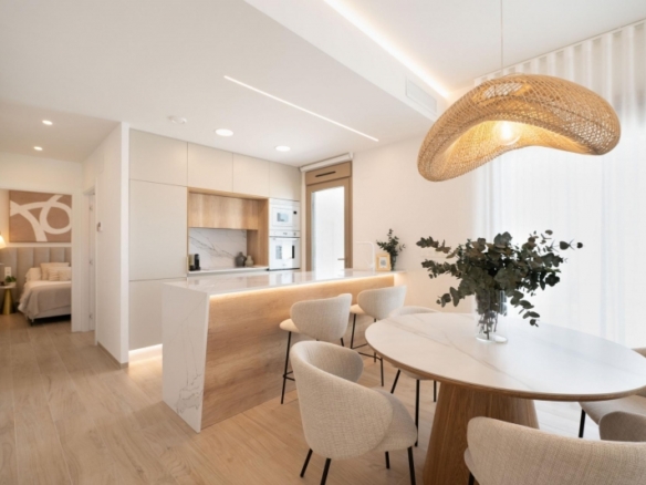 Villas de nueva construcción con piscina privada en Serena Golf-Los Alcázares