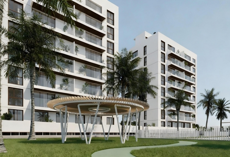 Ático de nueva construcción con 2 dormitorios cerca de la playa y del puerto deportivo en Guardamar del Segura