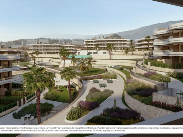 Apartamento moderno de 3 dormitorios en complejo residencial exclusivo con vistas al mar en Finestrat