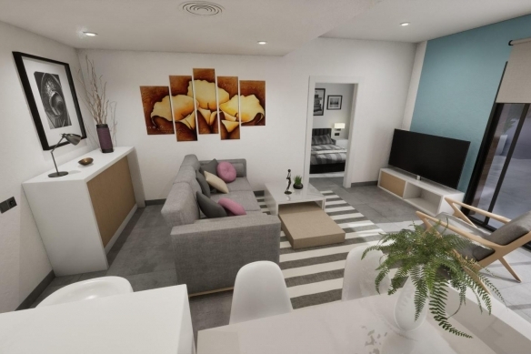 Villa adosada de nueva construcción en esquina con 3 dormitorios, piscina privada y solárium en Torre Pacheco(Murcia)