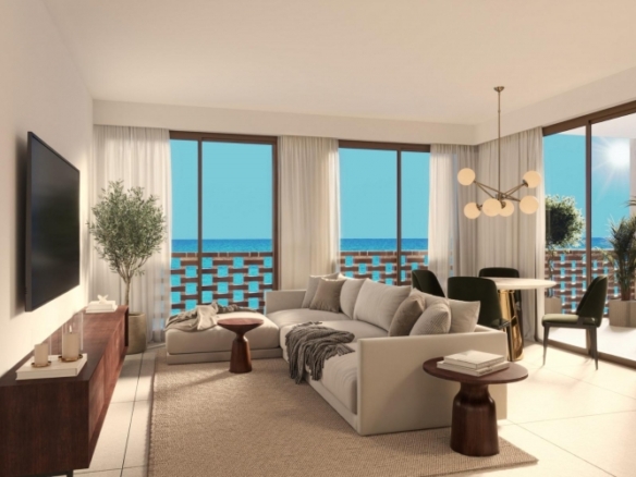 Apartamento turístico con 3 dormitorios frente al mar totalmente amueblado a la venta en Villajoyosa(Alicante)