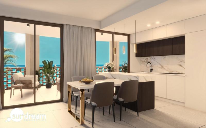g_42846-15-5 Apartamento turístico con 3 dormitorios frente al mar totalmente amueblado a la venta en Villajoyosa(Alicante)