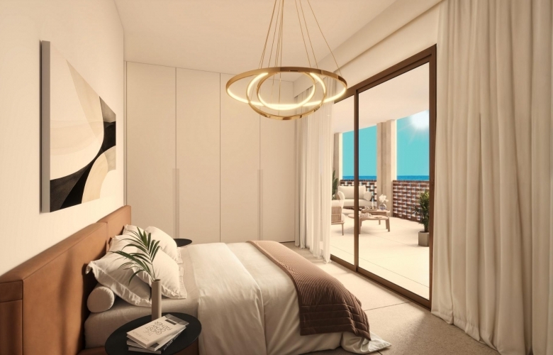 Apartamento turístico con 3 dormitorios frente al mar totalmente amueblado a la venta en Villajoyosa(Alicante)
