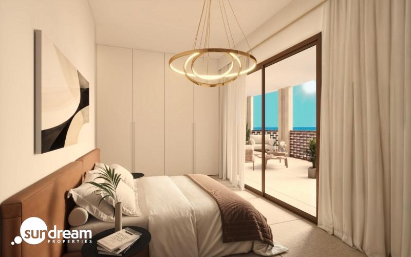g_42846-15-6 Apartamento turístico con 3 dormitorios frente al mar totalmente amueblado a la venta en Villajoyosa(Alicante)