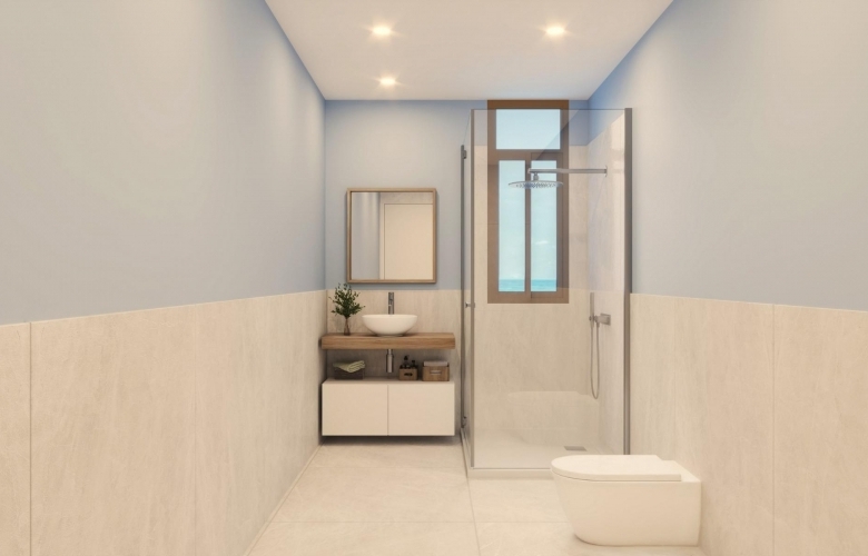 Apartamento turístico con 3 dormitorios frente al mar totalmente amueblado a la venta en Villajoyosa(Alicante)