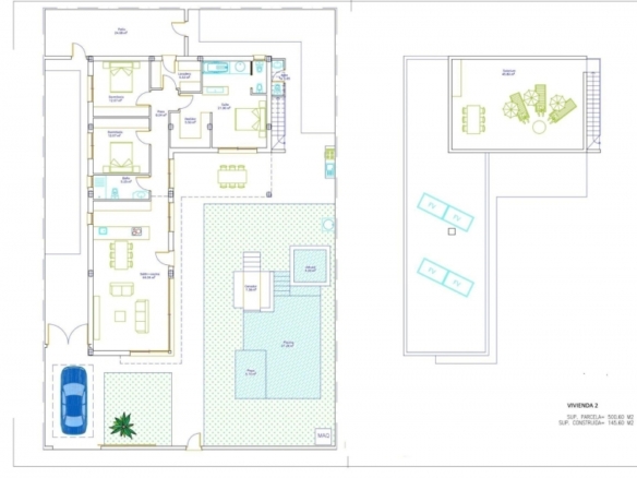 Villa de lujo con 3 dormitorios y piscina privada a la venta en Sucina(Murcia)