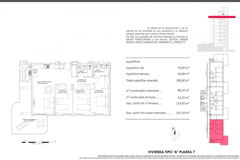Ático de 3 dormitorios con solarium y piscina privada a 900m. de la playa en Villajoyosa