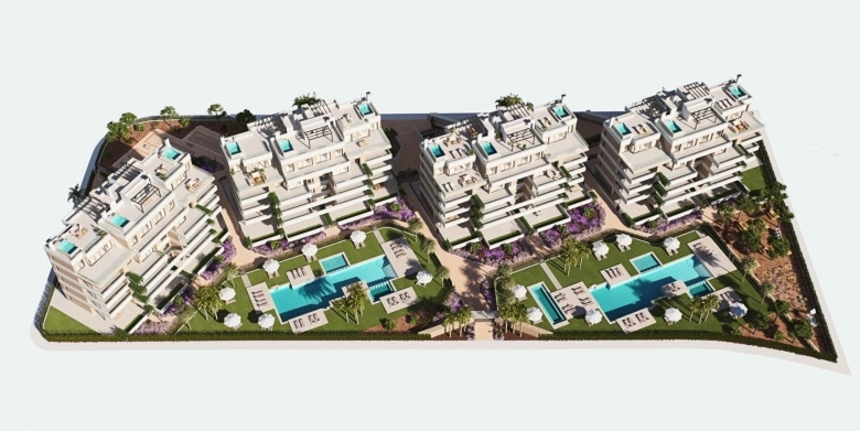 Apartamento de lujo de 3 dormitorios en venta en el Santa Rosalia Lake and Life Resort(Murcia)