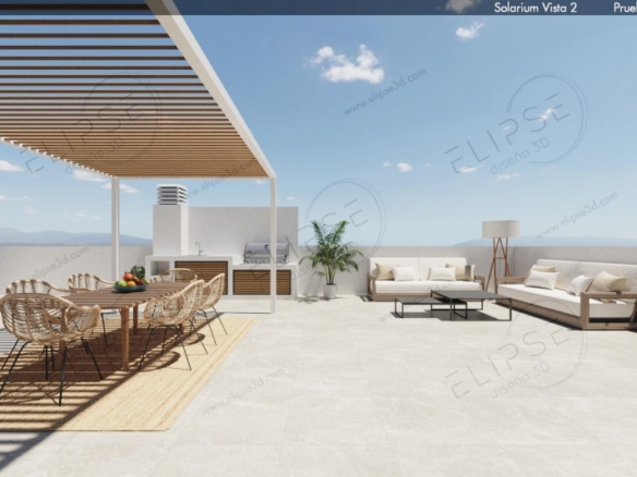 Apartamento de planta baja con 2 dormitorios y amplia terraza en venta(San Pedro del Pinatar)