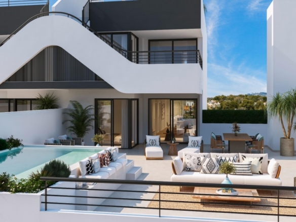 Apartamentos de 2 y 3 dormitorios en exclusivo complejo residencial a la venta en Alfaz del Pi