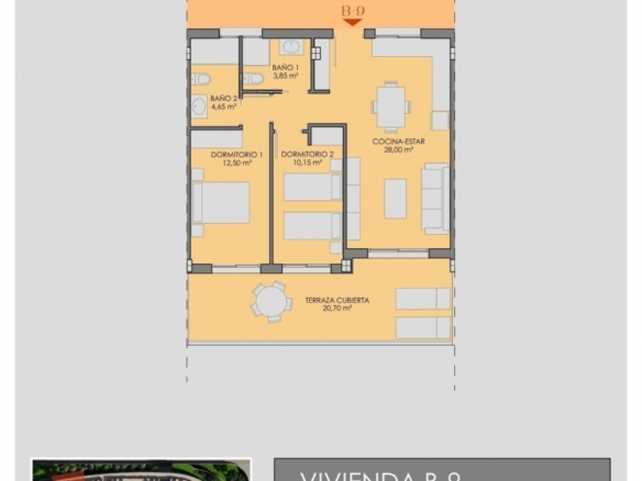 Apartamento de lujo de 2 dormitorios frente al campo de golf y cerca del mar en Los Alcázares