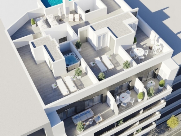 Piso en venta con piscina playa del Cura Torrevieja