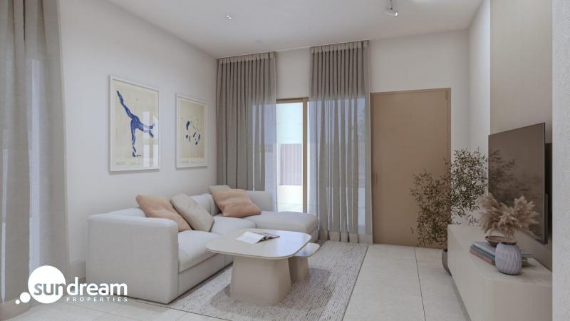 Bungalow de planta baja de 2 dormitorios con piscina privada a la venta en Pilar de la Horadada