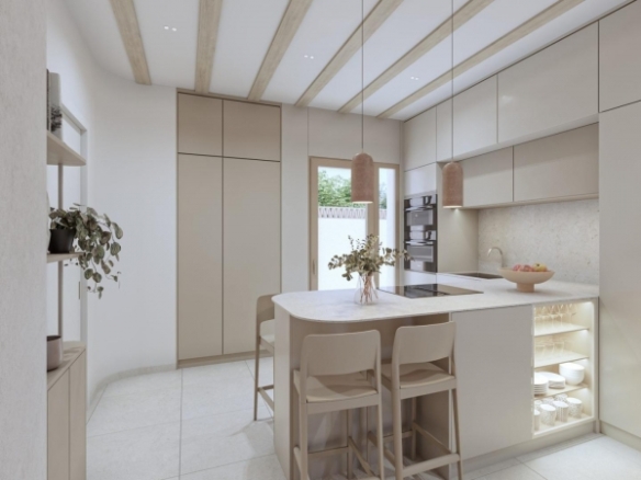 Bungalow de planta baja de 2 dormitorios con piscina privada a la venta en Pilar de la Horadada