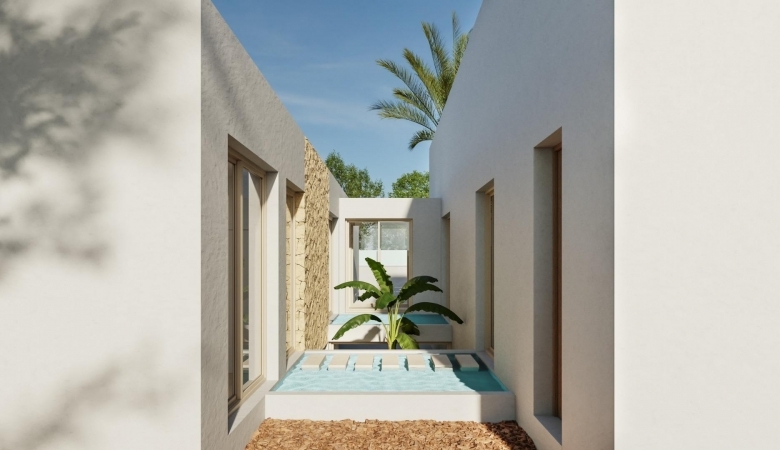 Villa de 4 dormitorios con piscina privada en parcela de 11000m2 a la venta en Benejuzar(Alicante)