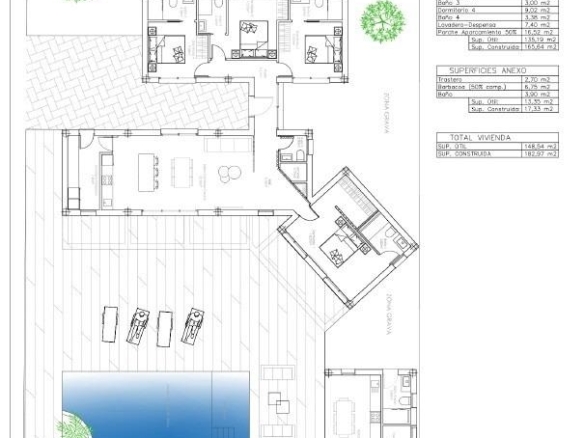 Villa de 4 dormitorios con piscina privada en parcela de 11000m2 a la venta en Benejuzar(Alicante)