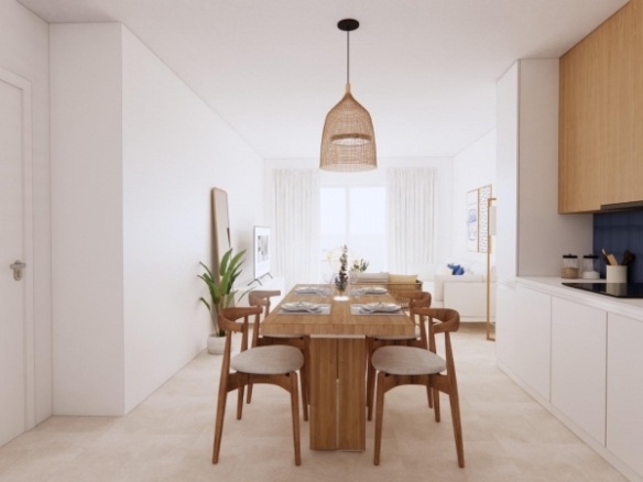 Apartamento de 1 dormitorio de planta baja a la venta a 140 m de la playa en Torre de la Horadada