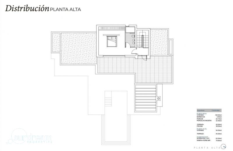 Villa de lujo de estilo ibicenco con 3 dormitorios a solo 1 km de la playa en La Fustera(Benissa)