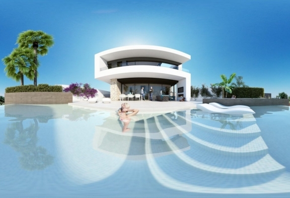 Exclusiva villa de nueva construcción con 3 dormitorios en primera línea de campo de golf en La Finca Golf Resort(Algorfa)