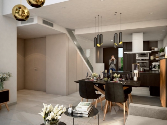 Villa pareada de 3 dormitorios con piscina privada a la venta en La Finca Golf Resort, Algorfa