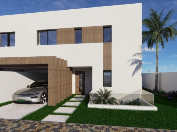 Exclusiva villa con 3 dormitorios y piscina privada en primera línea de lago en Santa Rosalia Lake and Life Resort