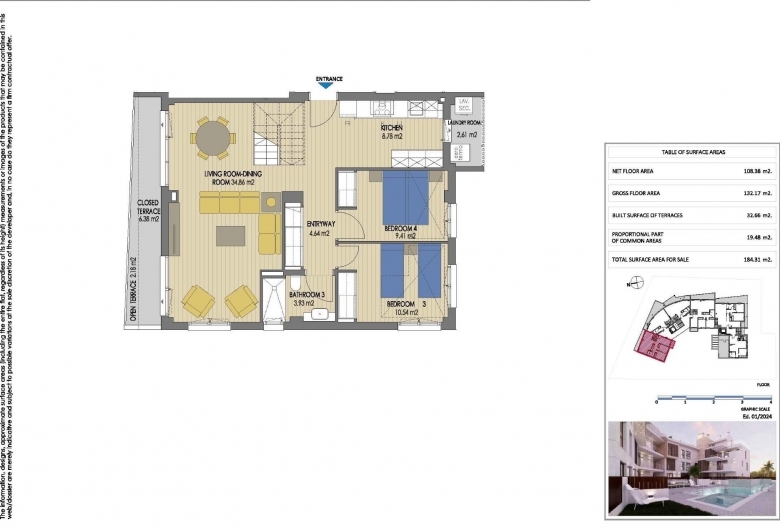 Ático Dúplex con 4 dormitorios y gran terraza muy cerca del mar a la venta en Jávea(Alicante)