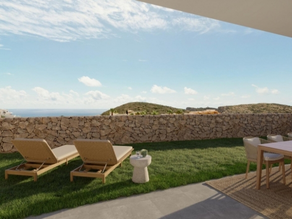 Ático de 2 dormitorios con estupendas vistas panorámicas al mar mediterráneo en Benitatxell