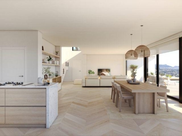 Villa de lujo de 4 dormitorios con piscina infinity y vistas al mar a la venta en Benitachell