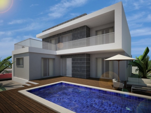 VILLA INDEPENDIENTE MODERNA DE 3 DORM. DE NUEVA CONSTRUCCIÓN EN BENIJOFAR(ALICANTE)