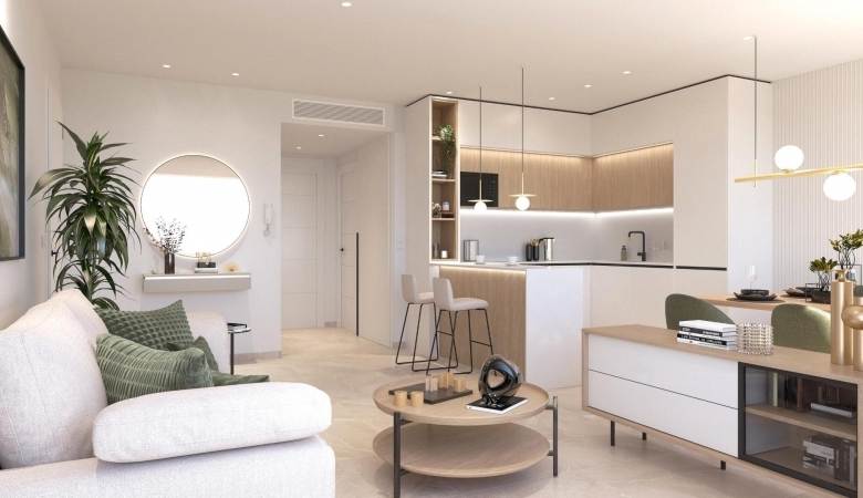 BUNGALOW DE PLANTA ALTA CON 2 DORM. CON VISTAS A LA LAGUNA ROSA EN LOS BALCONES(TORREVIEJA)