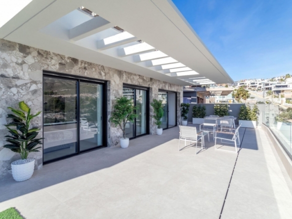 NUEVO COMPLEJO RESIDENCIAL DE APARTAMENTOS DE 2 DORMITORIOS CON VISTAS AL MAR EN FINESTRAT