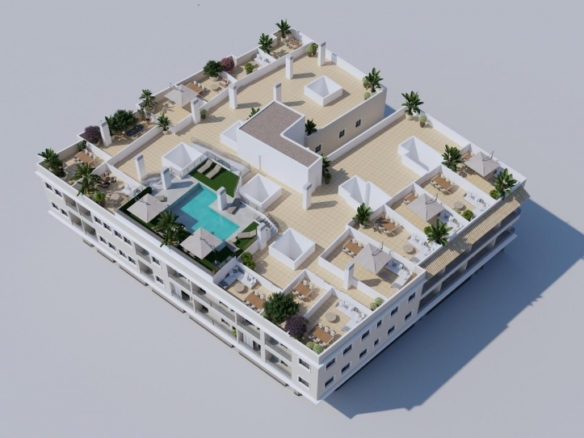 ATICO DE 2 DORMITORIOS DE NUEVA CONSTRUCCIÓN EN ALGORFA