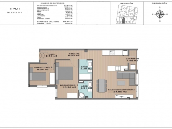 APARTAMENTO DE NUEVA CONSTRUCCIÓN DE 2 DORMITORIOS EN ALGORFA