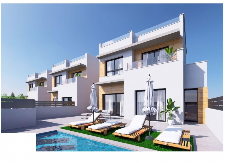 Chalet adosado con piscina privada a la venta  en Benijófar(Alicante)
