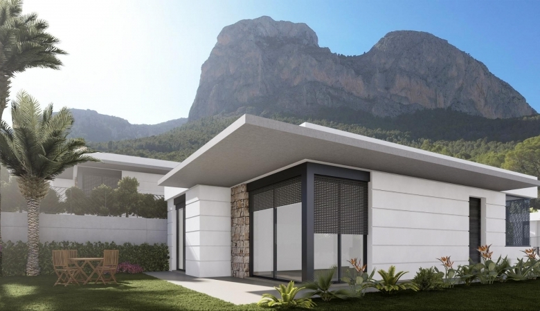 Chalet de nueva construcción en una sola planta a la venta  en Polop, Alicante