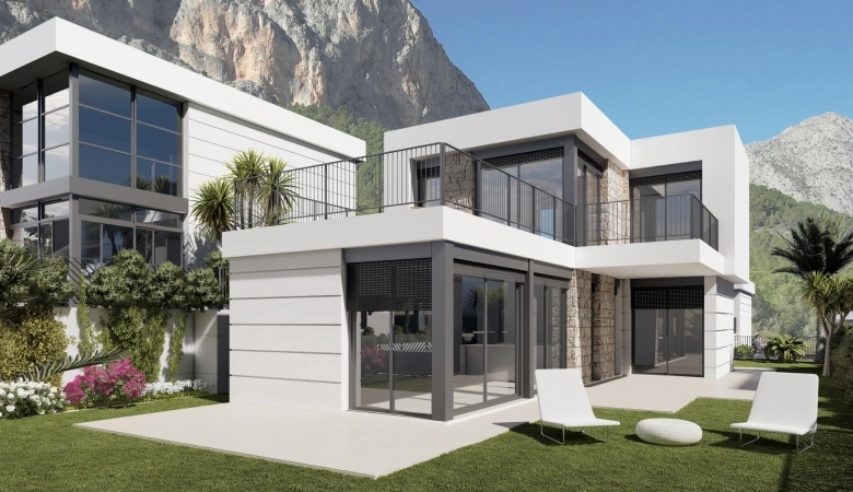 Chalet de nueva construcción en una sola planta a la venta  en Polop, Alicante