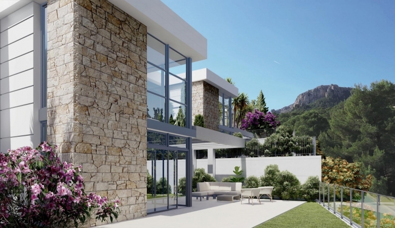 Chalet de nueva construcción en una sola planta a la venta  en Polop, Alicante